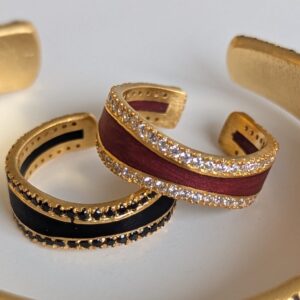 Midnight Bossa Nova Rings